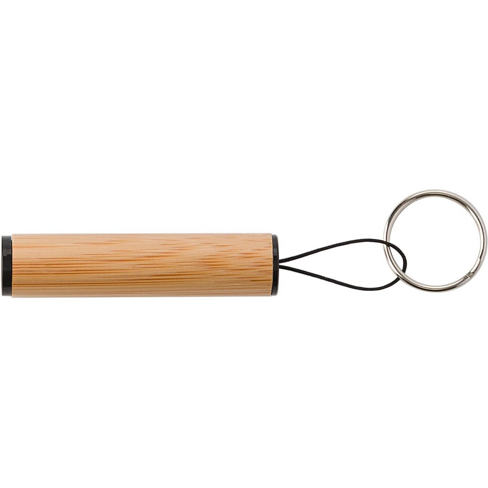 Schlüsselanhänger aus Bambus, LED-Lampe – Bild 2