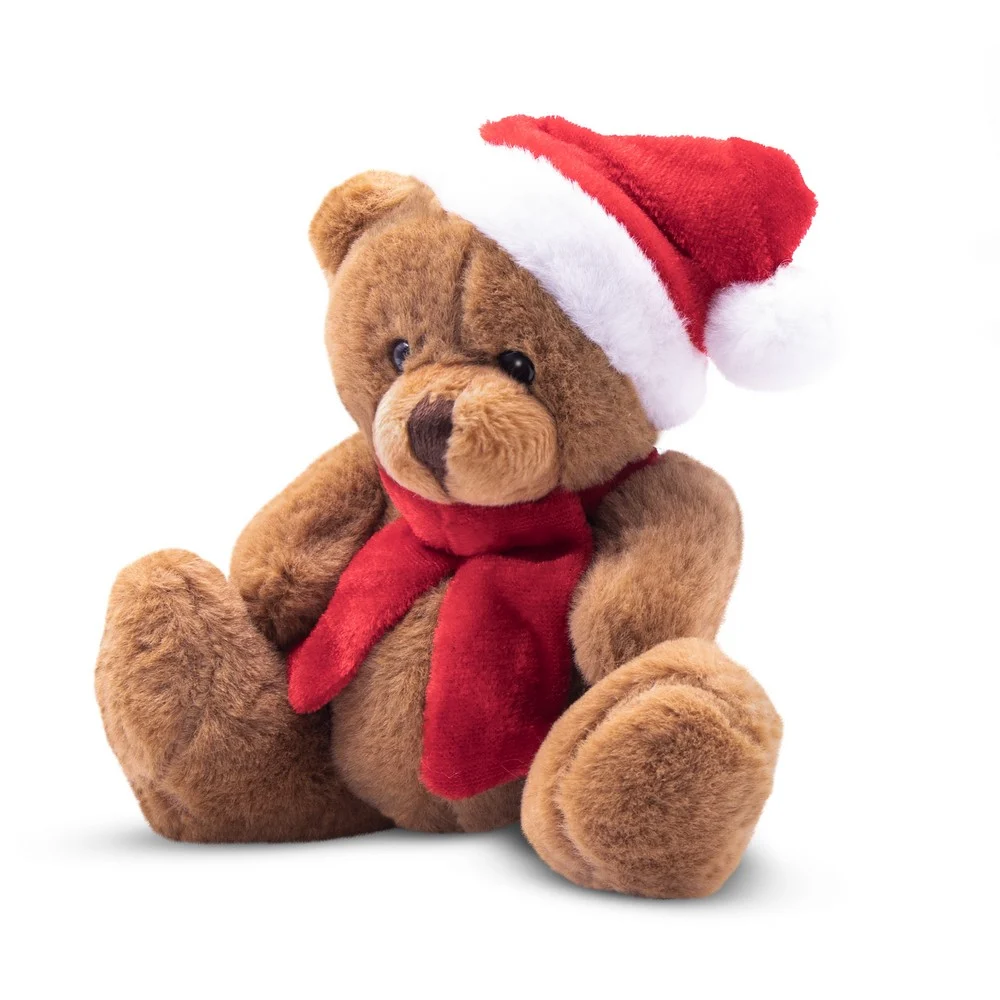 Weihnachts-Teddybär mit Mütze und Schal | Nathan Brown