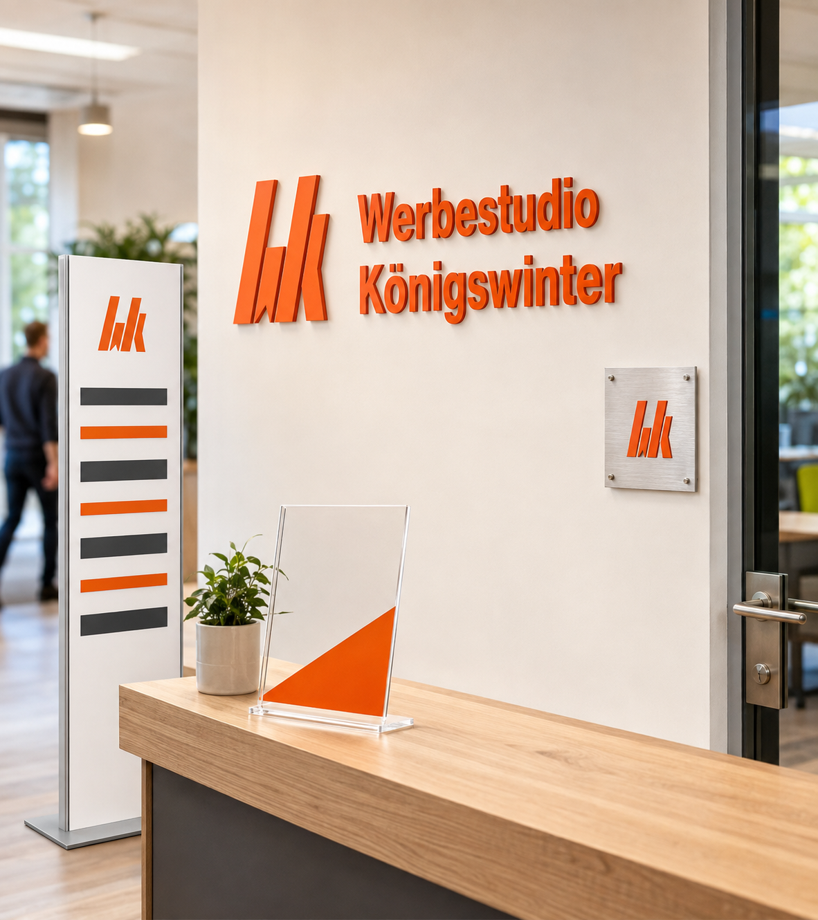 Displays und Beschilderung
